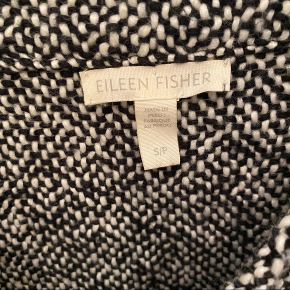 EILEEN FISHER Women 100% Organic Cotton Cardigan Sweater w/ Tie Size Small - Picture 7 of 8